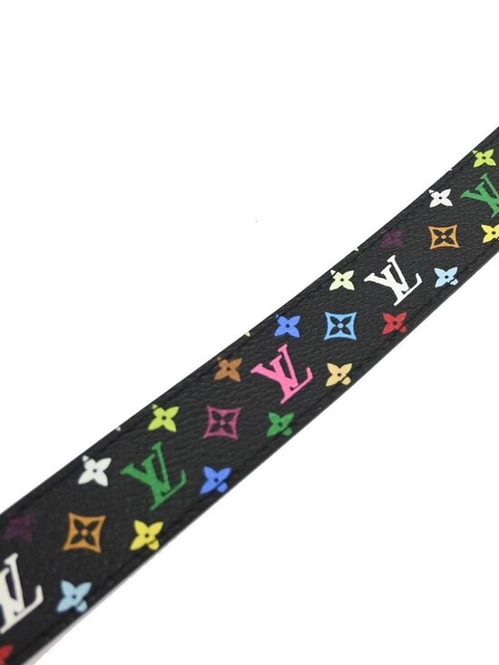 LOUIS VUITTON Ceinture LV Cut Buckle Belt 80/32 Monogram Multi Black 80YH977 main image 10